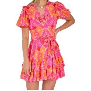 NEW FEATHER & FIND sultana mini dress in joy frequency